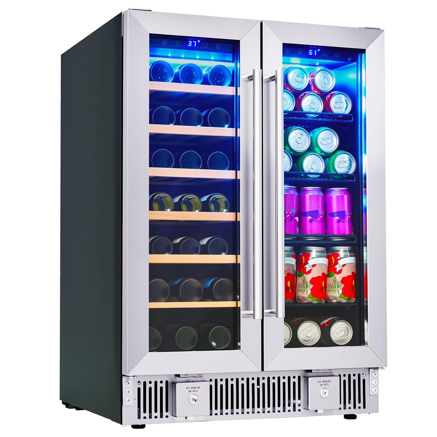 Beer Wine Zone - Frigorifero per Bevande, Frigo per Vino