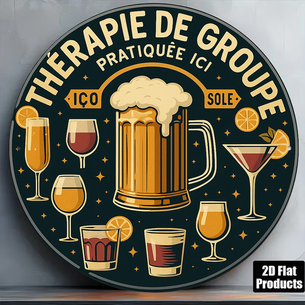 Targa in Metallo Vintage 2D Ro - Beer And Wine Quote recensione e prezzo