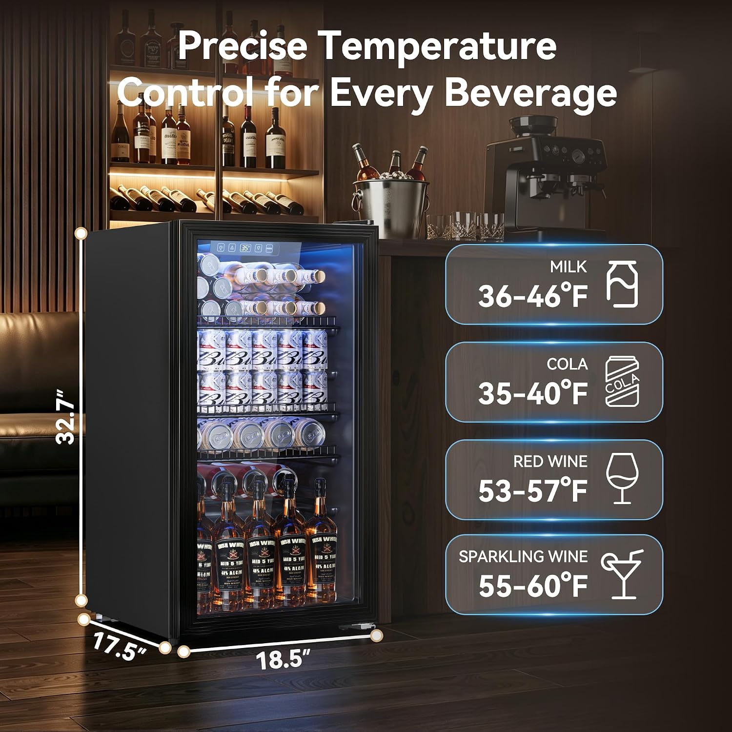 Frigorifero Mini per Bevande d - Wine Beer Mini Fridge recensione e prezzo