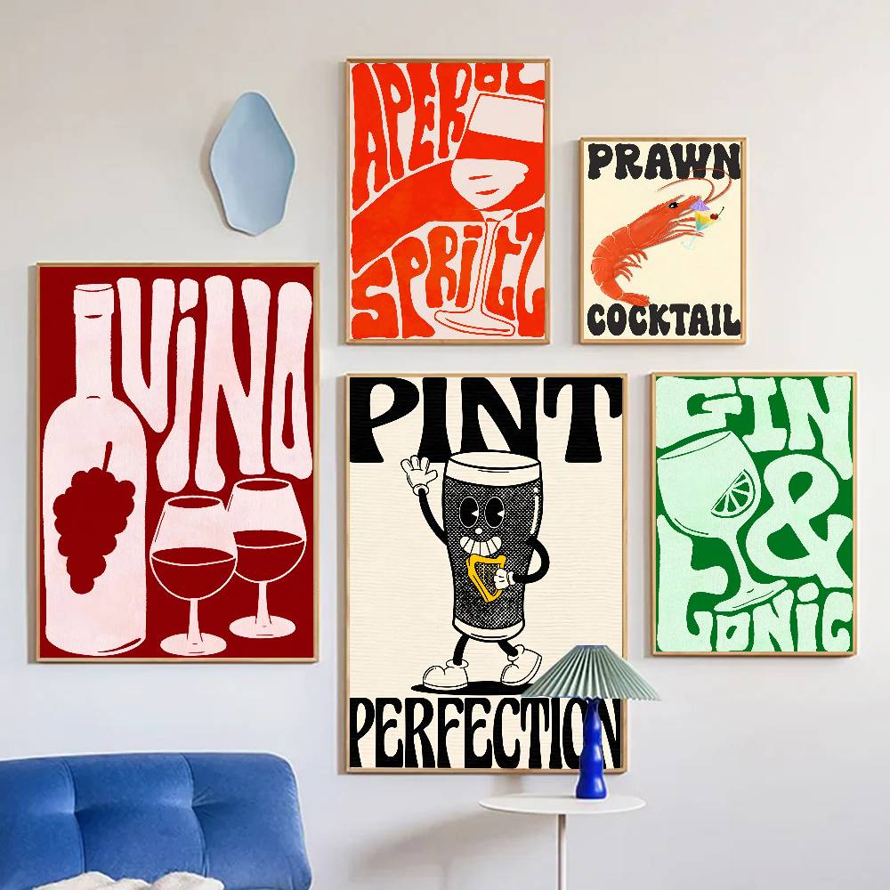 Poster Vintage per Espresso, M - Beer Wine Gin recensione e prezzo