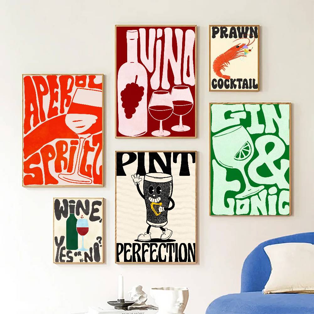 Poster Vintage per Espresso, M - Beer Wine Gin recensione e prezzo