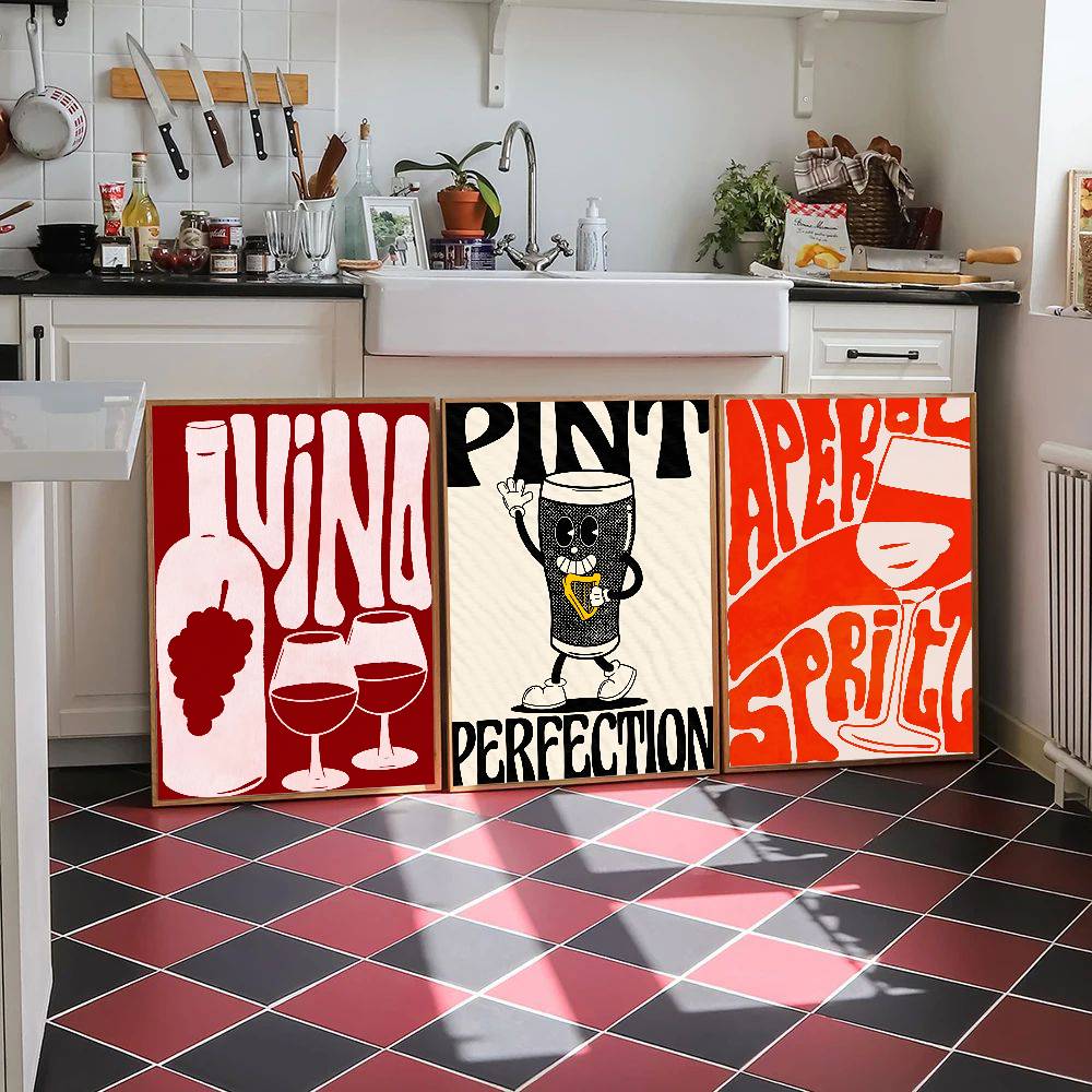 Poster Vintage per Espresso, M - Beer Wine Gin recensione e prezzo
