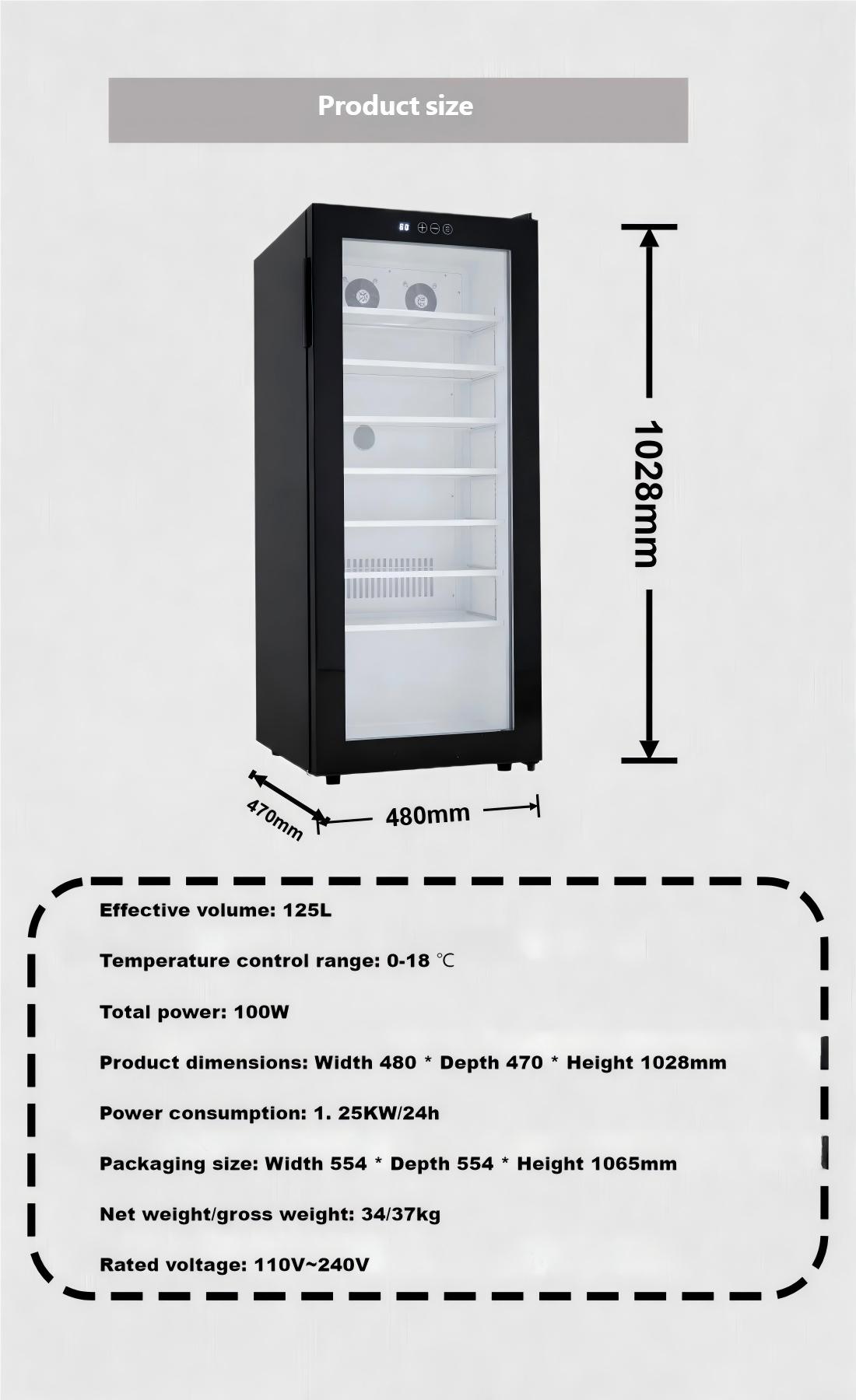 Mini Frigorifero da Bar 125L,  - Wine Beer Mini Fridge recensione e prezzo